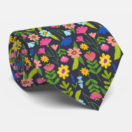 Farbenfrohe Sommer Floral Neck Tie Krawatte