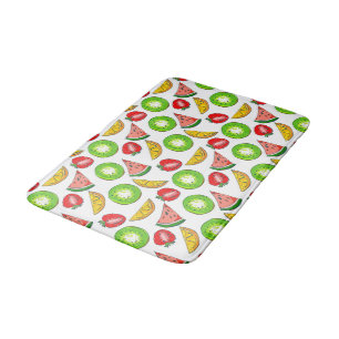 Farbenfrohe Sommer Frucht Badezimmer Mat Badematte
