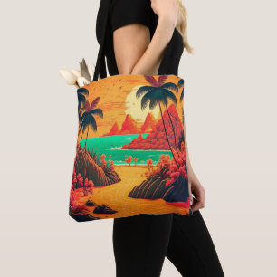 Farbenfrohe Sommer Tropical Beach Landschaftsbild 
