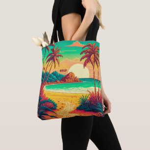 Farbenfrohe Sommer Tropical Beach Landschaftsbild 