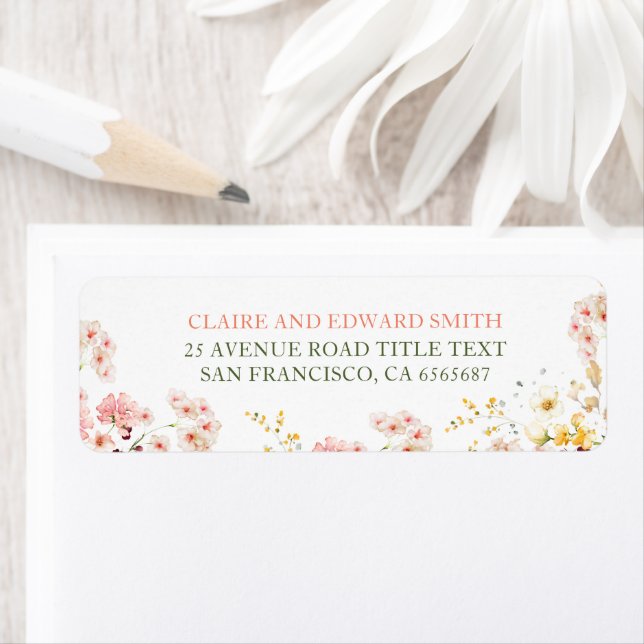 Farbenfrohe Sommer-Wildblumen Niedlich (Insitu)