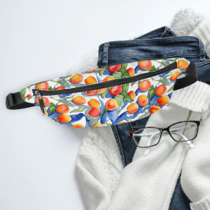 Farbenfrohe SommerAprikosen Obst Wasserfarben Must Bauchtasche