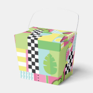 Farbenfrohe Sommerfrüchte Rosa-Gelb-Mosaik  Geschenkschachtel