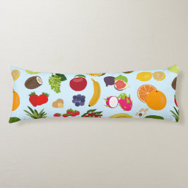 Farbenfrohe Sommerfruchtmuster Seitenschläferkissen