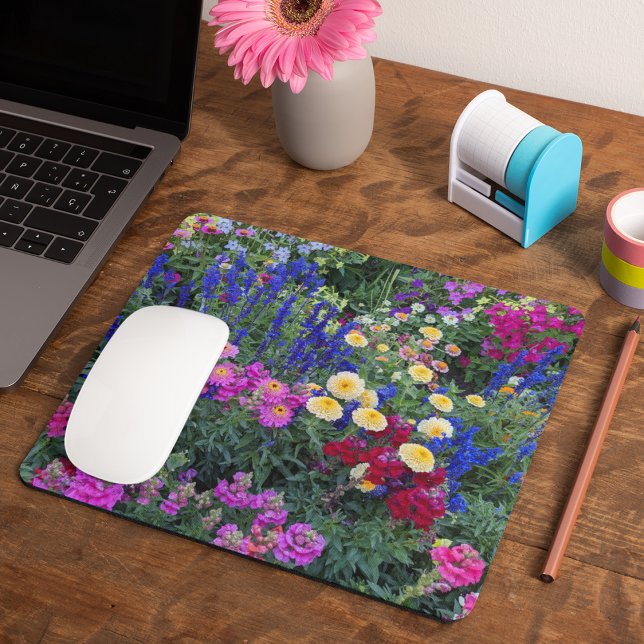 Farbenfrohe Sommergarten Mousepad (In Situ)