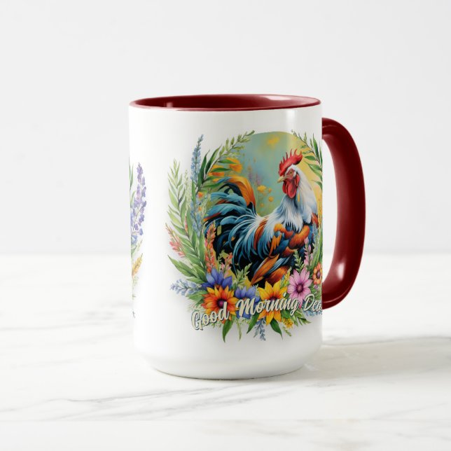 Farbenfrohe Sommerroster individuell einstellbar Tasse (VorderseiteRechts)