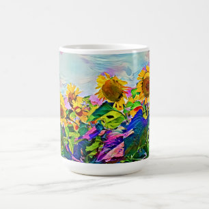 Farbenfrohe Sonnenblumen Tasse Cup