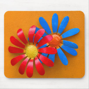 Farbenfrohe Sonnenblumendekoration Mousepad