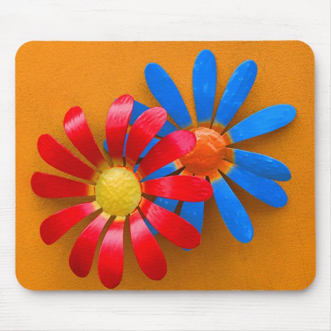 Farbenfrohe Sonnenblumendekoration Mousepad (Vorne)