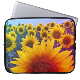 Farbenfrohe Sonnenblumenernte Laptopschutzhülle
