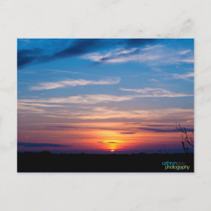 Farbenfrohe Sonnenuntergänge auf der Insel Kiawah Postkarte