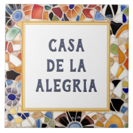 Farbenfrohe Spanische Mosaikstuben Fliese