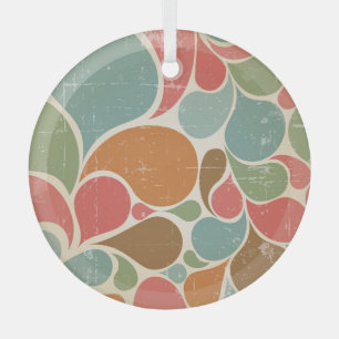 Farbenfrohe Spatter: Abstraktes Retro-Muster. Ornament Aus Glas