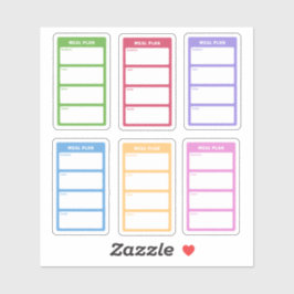 Farbenfrohe Speisen Aufkleber