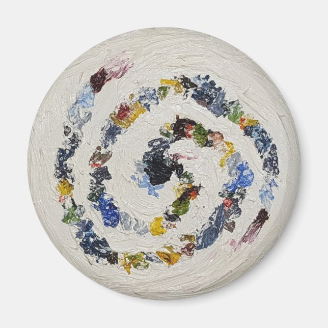 Farbenfrohe Spirale Kühlschrank Magnet (Vorne)