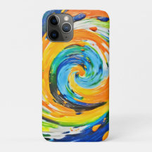 Farbenfrohe Spiralvortex-Design