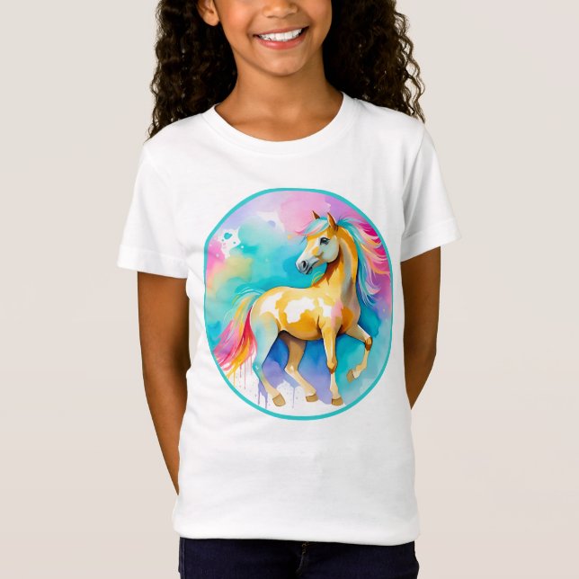 Farbenfrohe Spirit Pony 13 Kinder T-Shirt (Vorderseite)