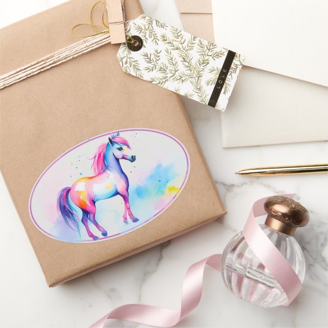 Farbenfrohe Spirituosen 2 Ovaler Aufkleber (Schenken)