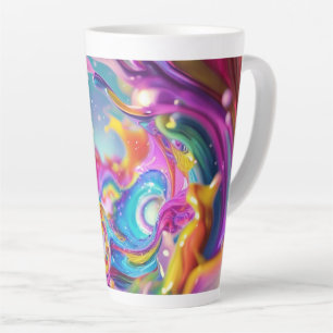 Farbenfrohe Splash-Tasse - Ideal für Latten und me Milchtasse