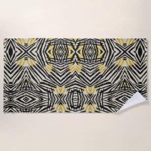 Farbenfrohe Splashes und dynamische Linien Strandtuch