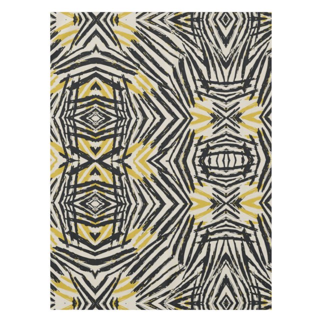 Farbenfrohe Splashes und dynamische Linien Tischdecke (Vorderseite)