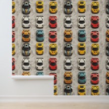 Farbenfrohe Sportwagen-Tapete für Automobil-Fans