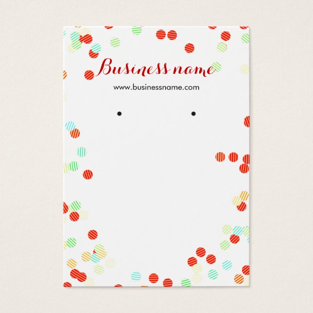 Farbenfrohe Sprinklen Hintergrund Ofenkarten (Vorderseite)