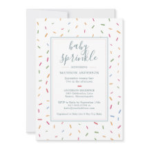 Farbenfrohe Sprinkles Baby Sprinkle Babydusche