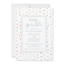 Farbenfrohe Sprinkles Baby Sprinkle Babydusche