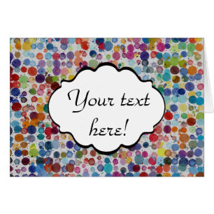 Farbenfrohe Spritzer abstraktes Design