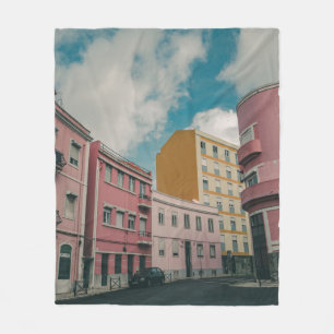 FARBENFROHE STADT FLEECEDECKE