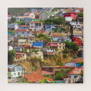 farbenfrohe Stadt Puzzle