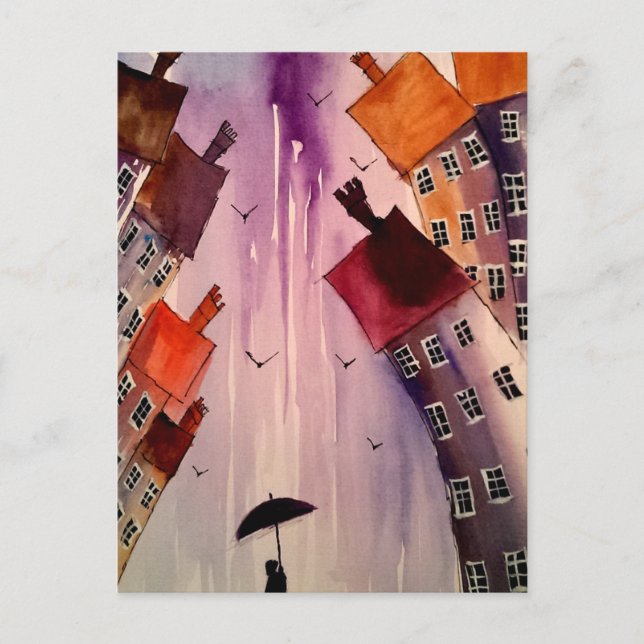 Farbenfrohe Stadtkunst # 3 Postkarten (Vorderseite)