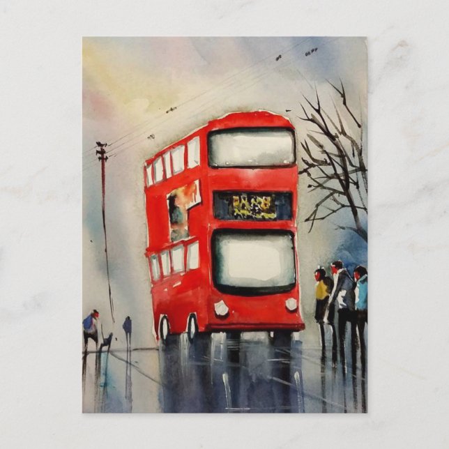 Farbenfrohe Stadtkunst Postkarte #12 (Vorderseite)