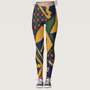 Farbenfrohe Stammes-Leggings Leggings