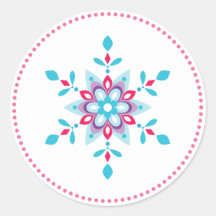 Farbenfrohe Star Blume Snowflake