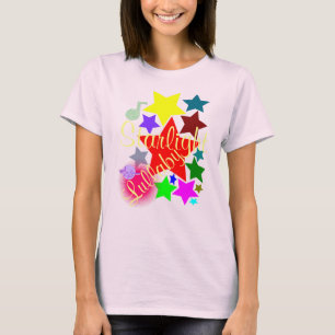 Farbenfrohe Starlight Lullaby Neon Pink T-Shirt