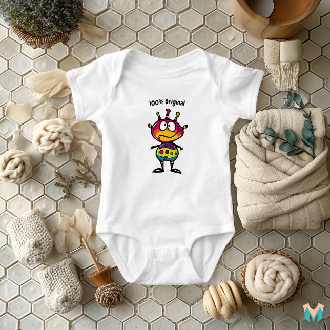 Farbenfrohe Starry Alien Kinderspiel Baby Strampler (Von Creator hochgeladen)