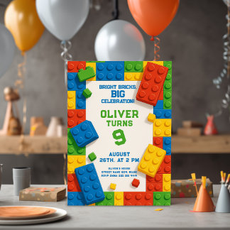 Farbenfrohe Steine Geburtstag - Spaß Party Einladung