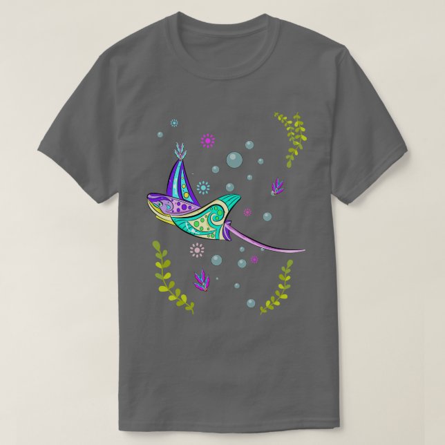Farbenfrohe Sternchen T-Shirt (Design vorne)