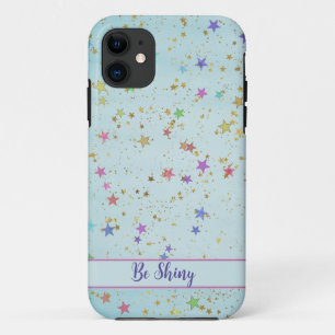 Farbenfrohe Sterne Muster iPhone Case
