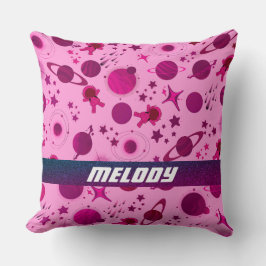 farbenfrohe Sternenmuster des Weltraums Kissen