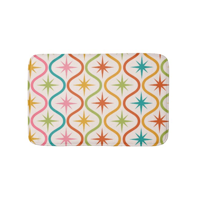 Farbenfrohe Sternexplosionen aus dem Mittelalter a Badematte (Vorderseite)