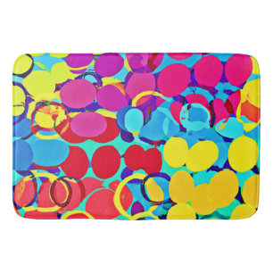 Farbenfrohe Stilelemente und Chic Spectrum Pattern Badematte