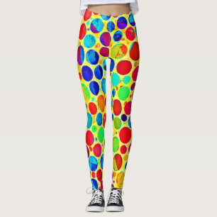 Farbenfrohe Stilelemente und elegantes Muster Leggings