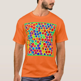 Farbenfrohe Stilelemente und elegantes Muster T-Shirt