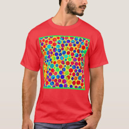 Farbenfrohe Stilelemente und elegantes Muster T-Shirt