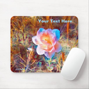 Farbenfrohe stilisierte Blume Mousepad