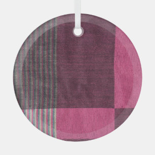 Farbenfrohe Stofffläche: Top-Ansicht. Ornament Aus Glas