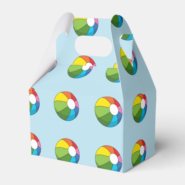 Farbenfrohe Strandball Geschenkschachtel (Vorderseite)